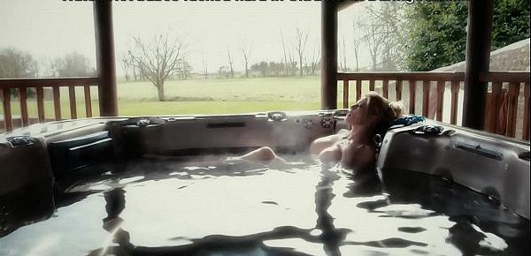  Amazing MILF fucks husband in the outdoor Jacuzzi